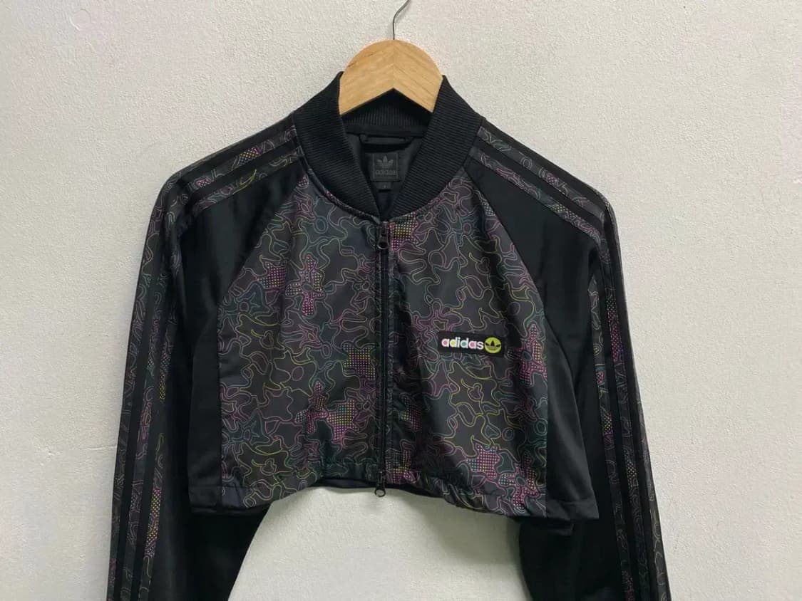 아디다스 크롭 져지 트랙탑 S-M 상품이미지5