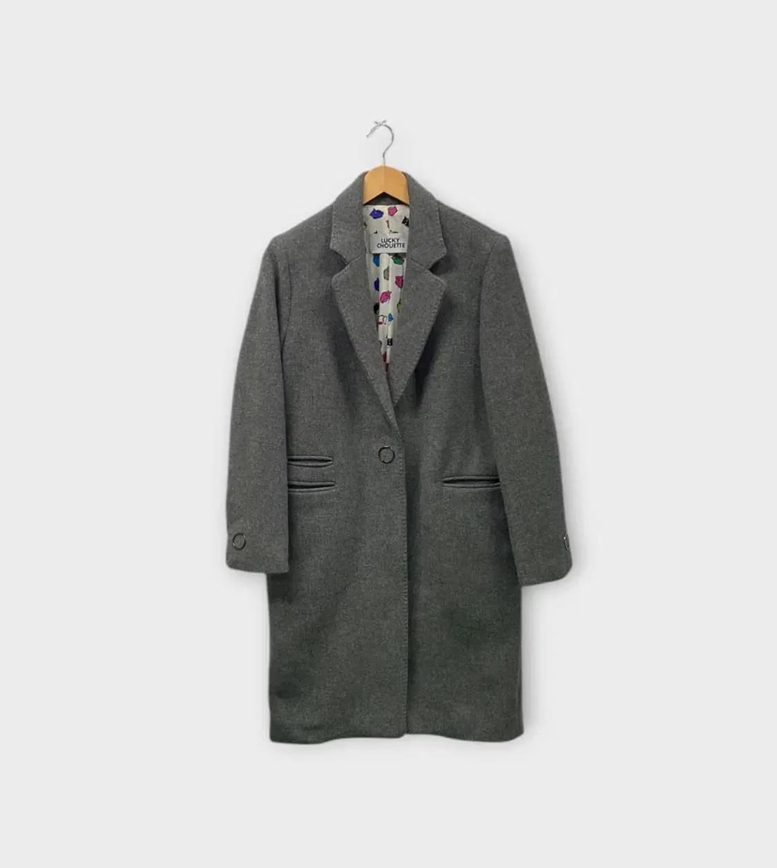 럭키슈에뜨 그레이 울 코트-36 상품이미지2