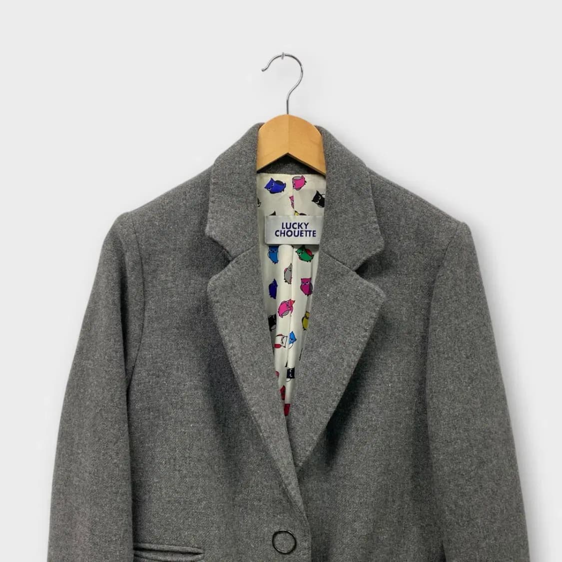 럭키슈에뜨 그레이 울 코트-36 상품이미지3