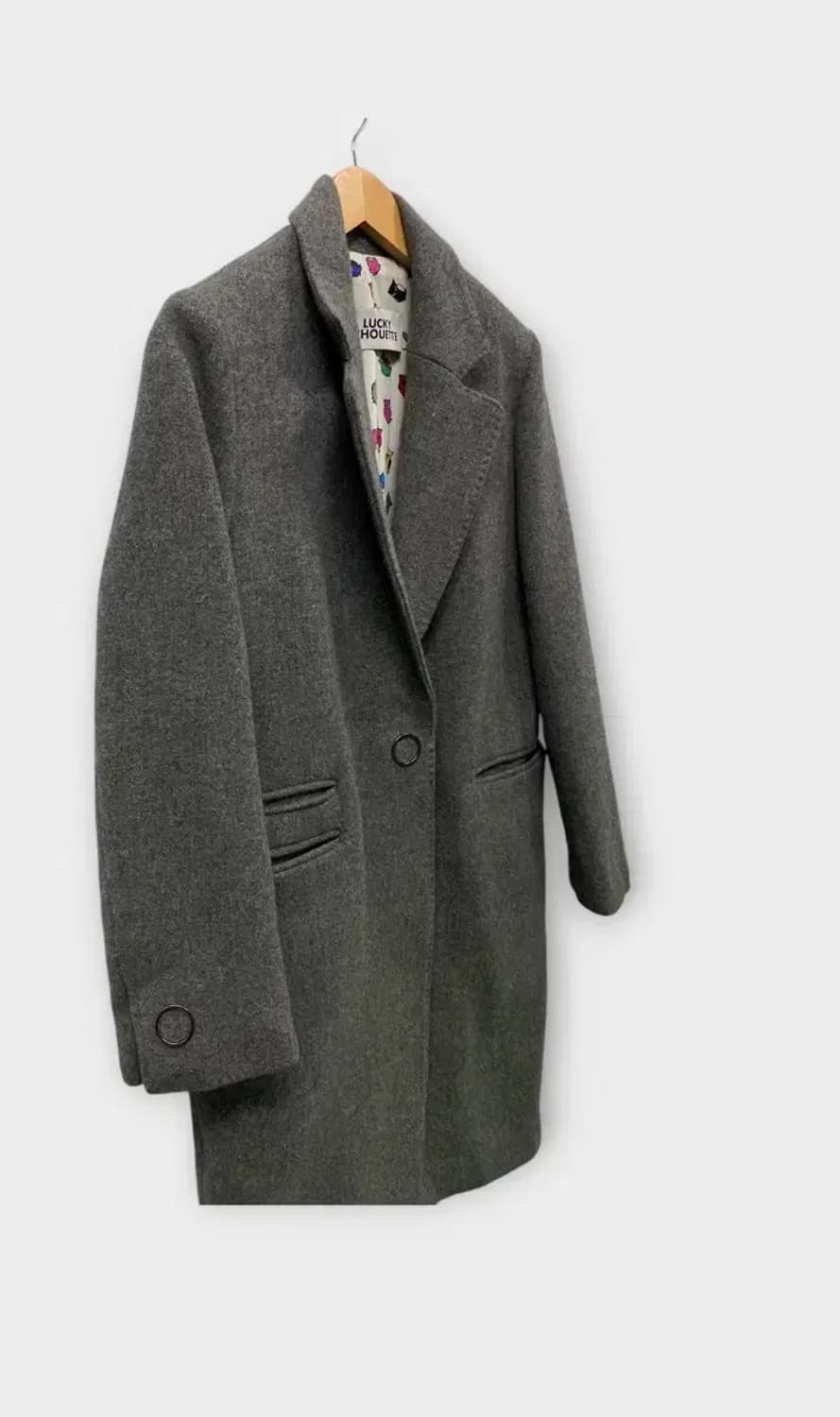 럭키슈에뜨 그레이 울 코트-36 상품이미지4