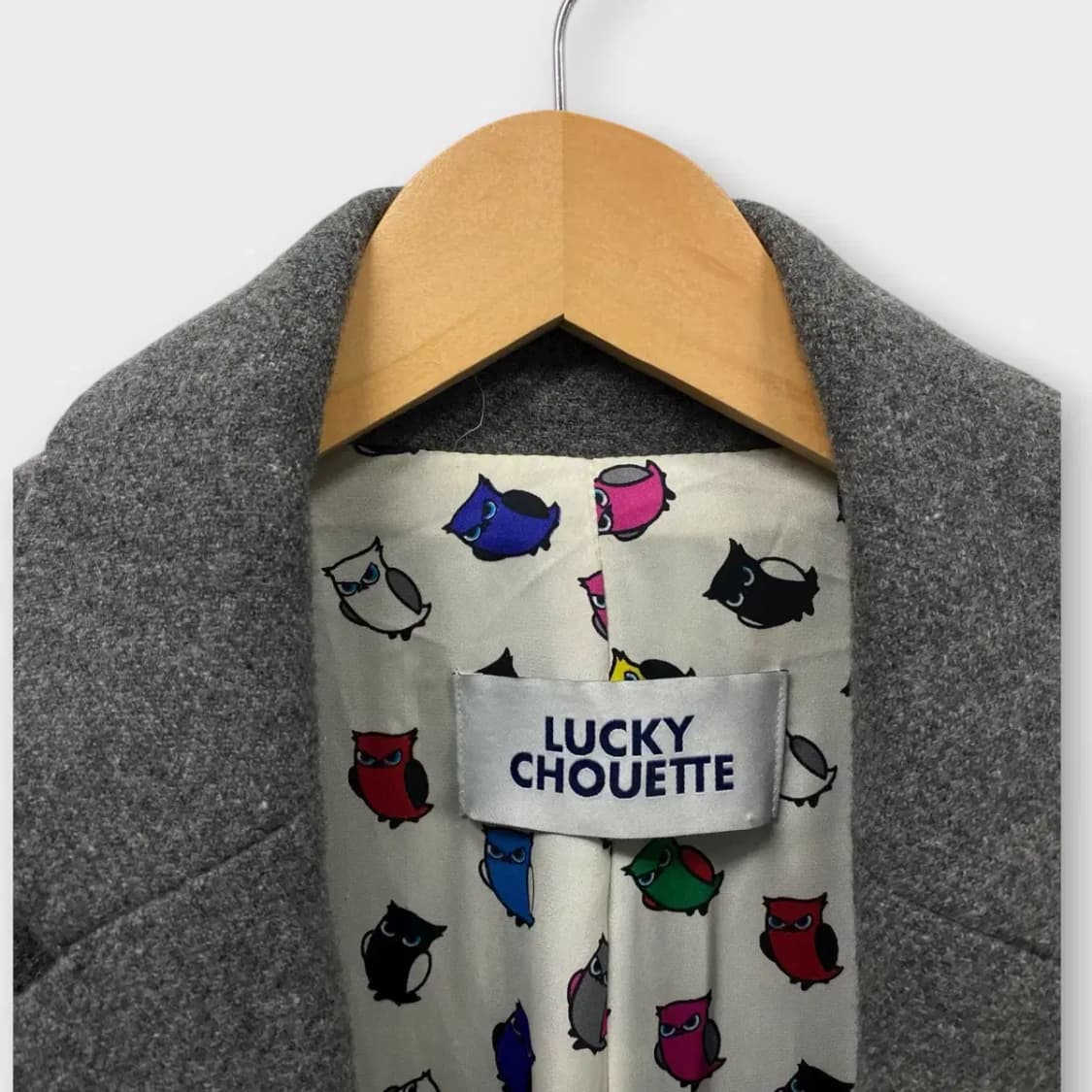 럭키슈에뜨 그레이 울 코트-36 상품이미지5