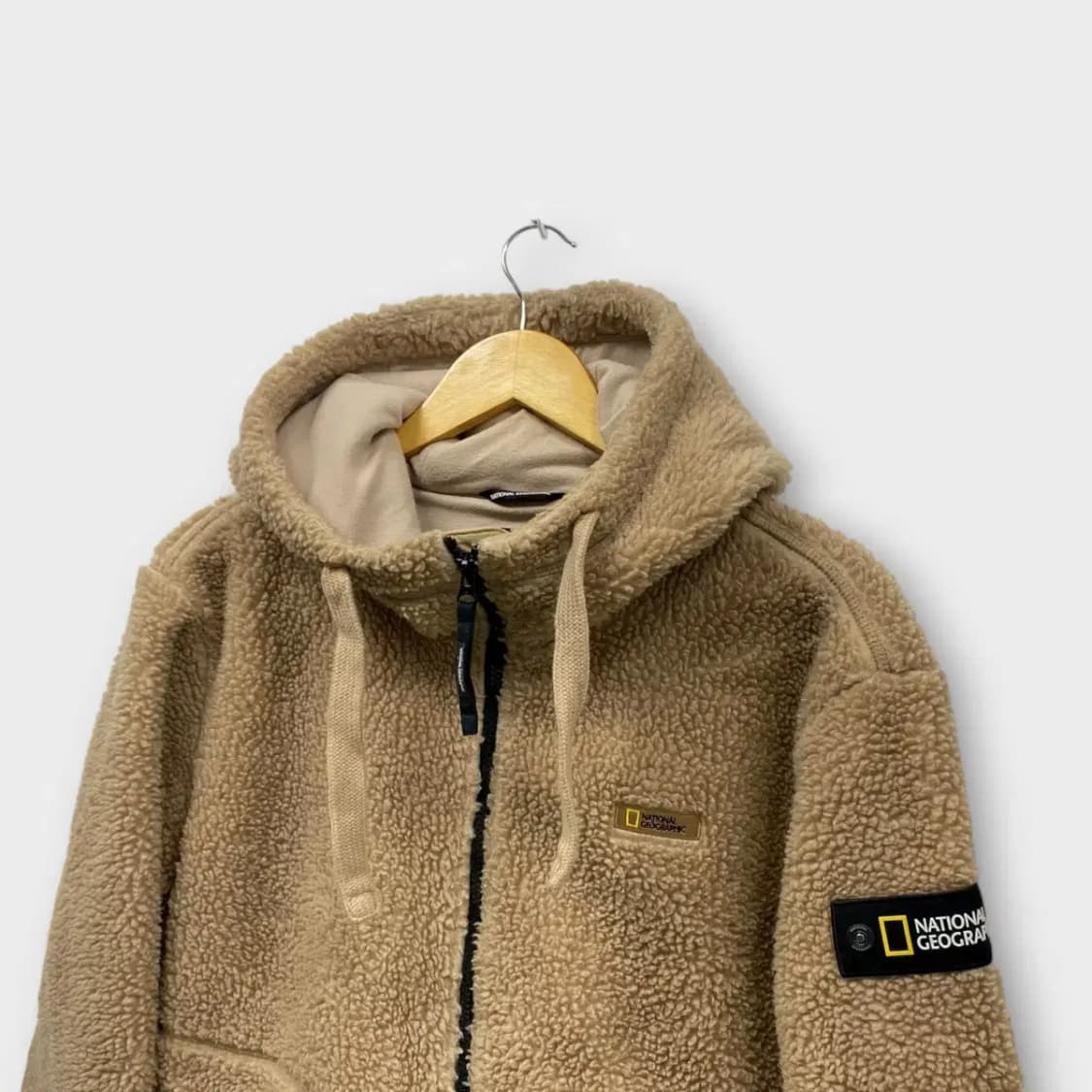 내셔널지오그래픽 뽀글이 후드집업 M 상품이미지2