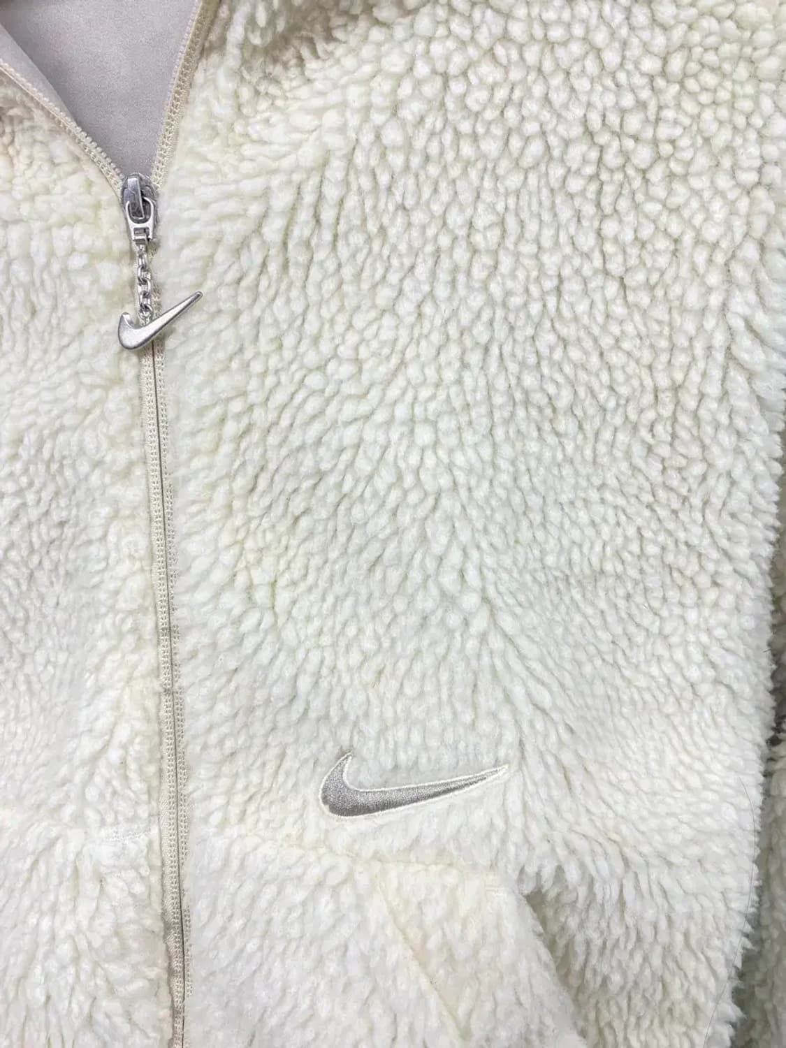 나이키 NSW 우먼스 스우시 셰르파 폴리스 뽀글이 XS 상품이미지3