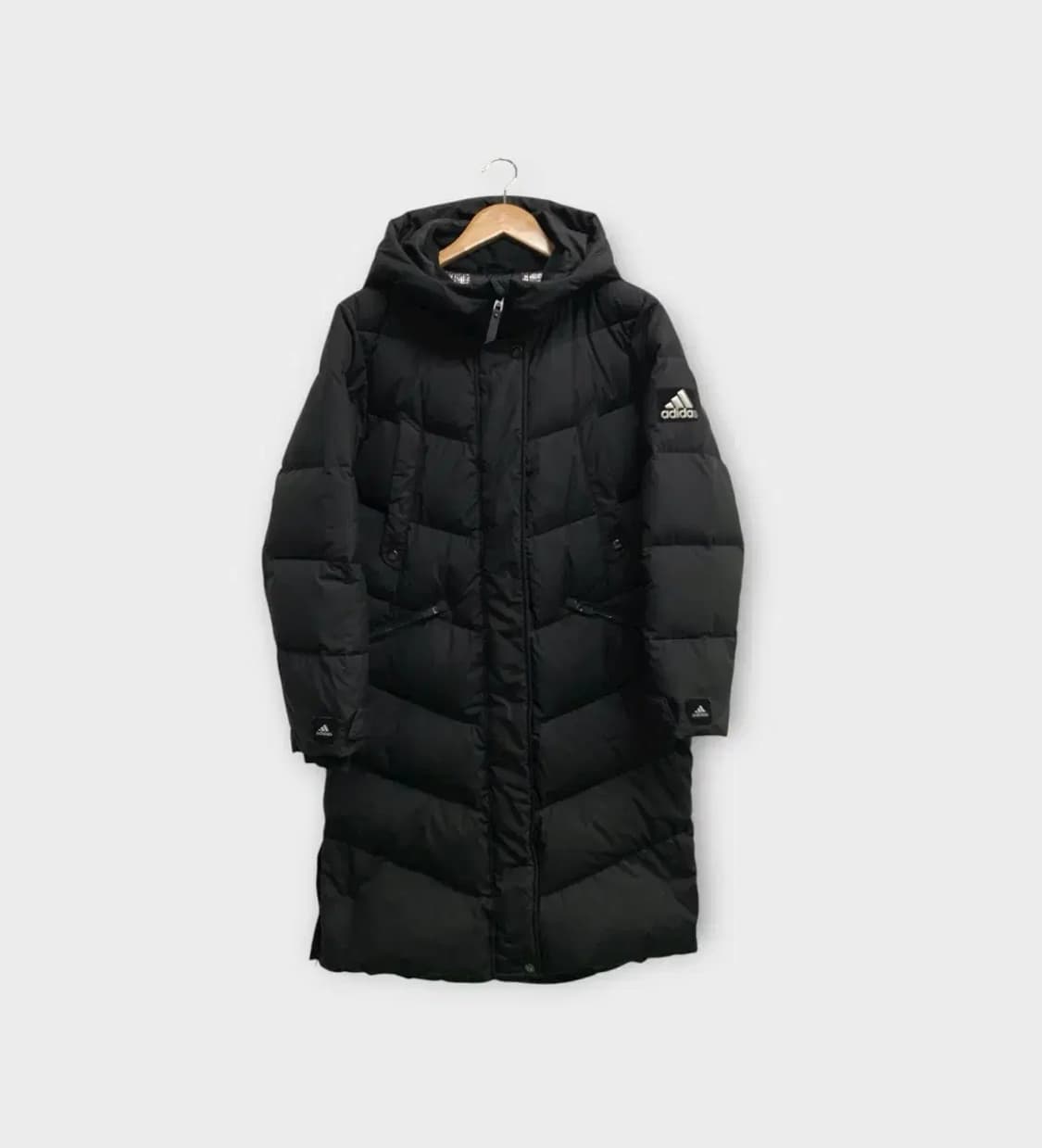 아디다스 블랙 롱패딩 M 상품이미지1