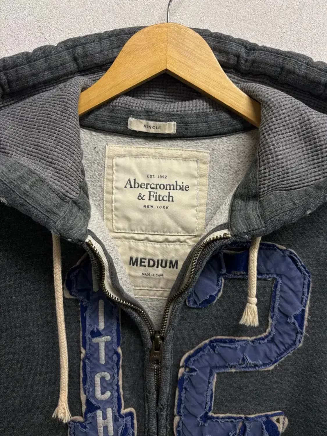 아베크롬비 기모 후드집업 M 상품이미지4