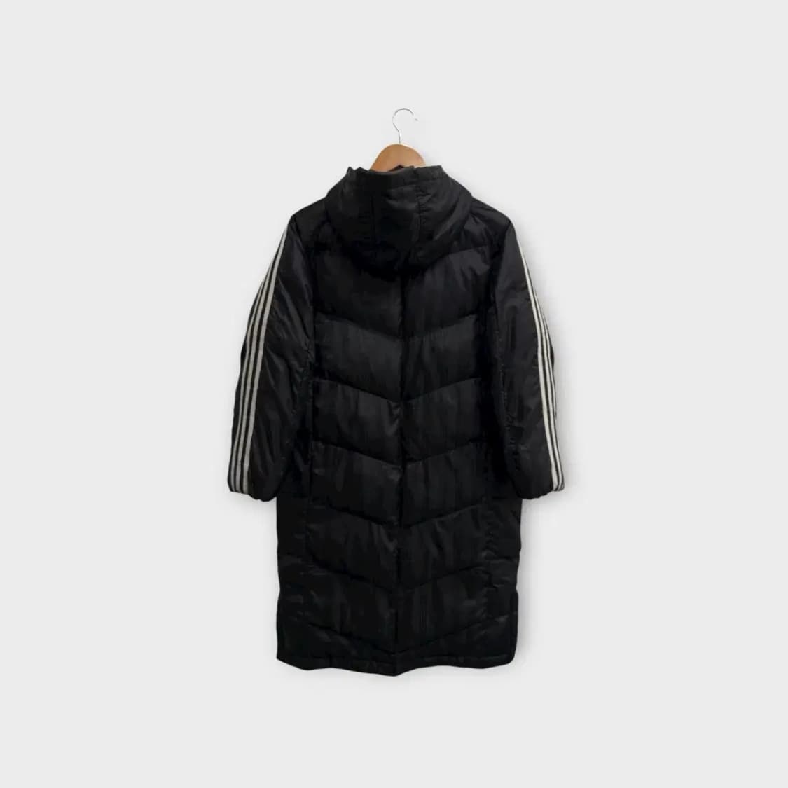아디다스 삼선 블랙 롱패딩-150호 상품이미지3
