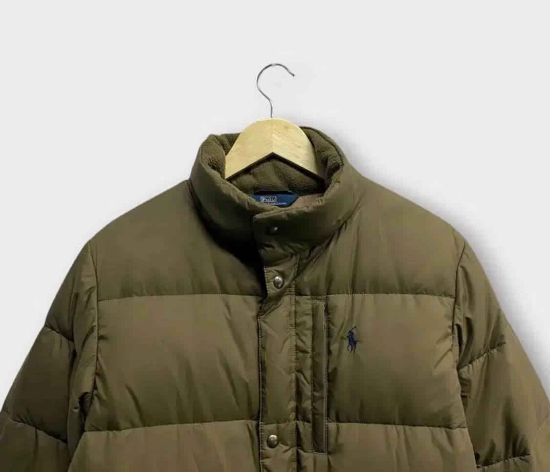 폴로 랄프로렌 카키 브라운 미니멀 패딩 L 상품이미지2