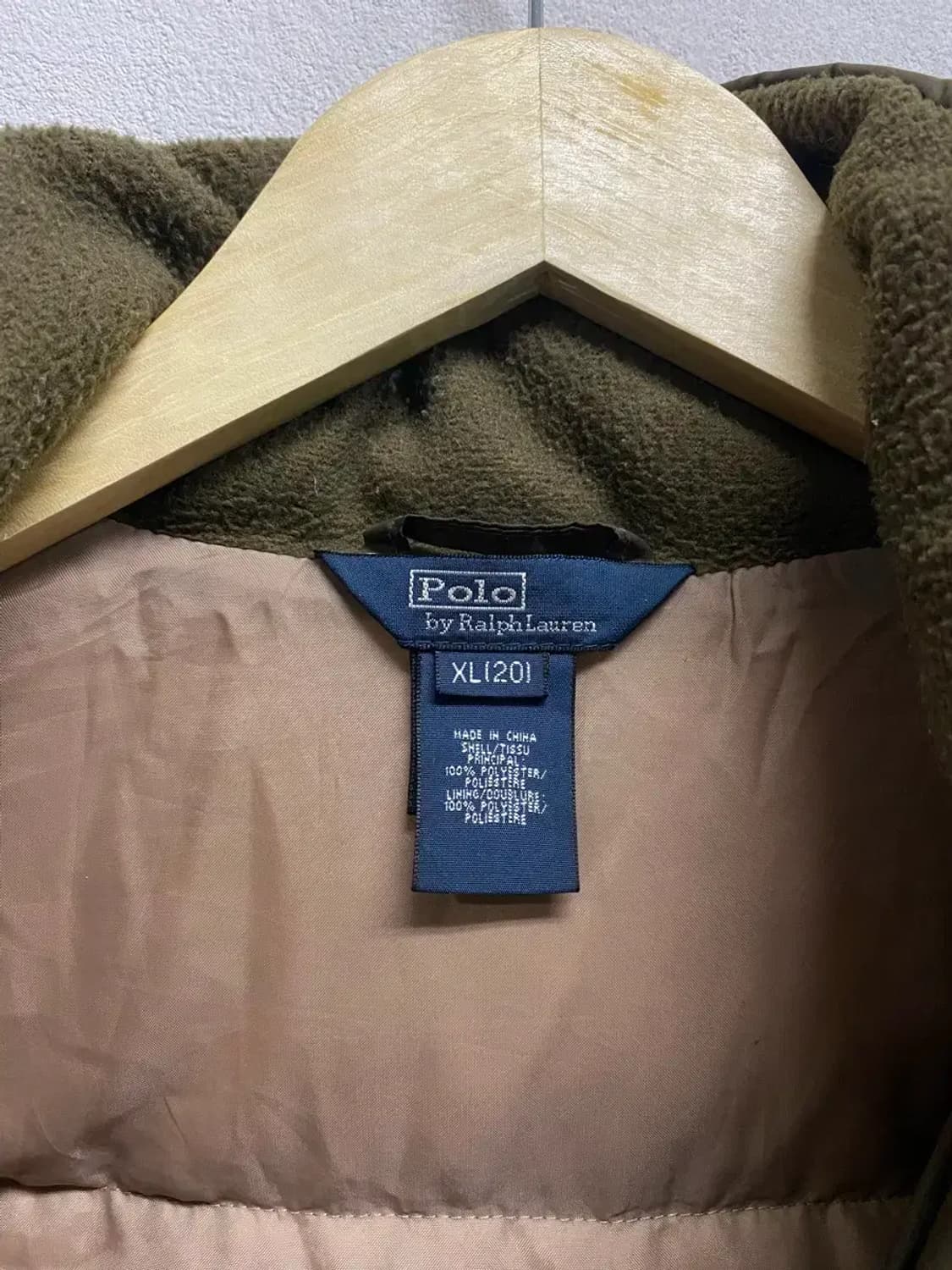 폴로 랄프로렌 카키 브라운 미니멀 패딩 L 상품이미지6