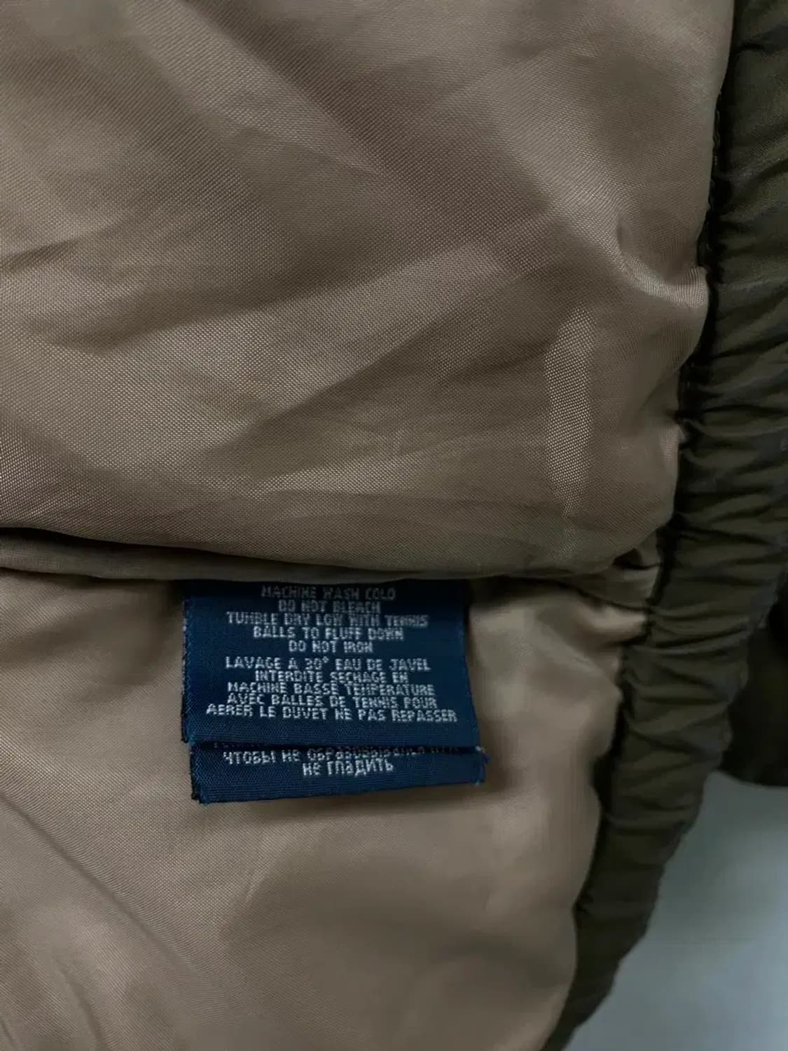 폴로 랄프로렌 카키 브라운 미니멀 패딩 L 상품이미지7