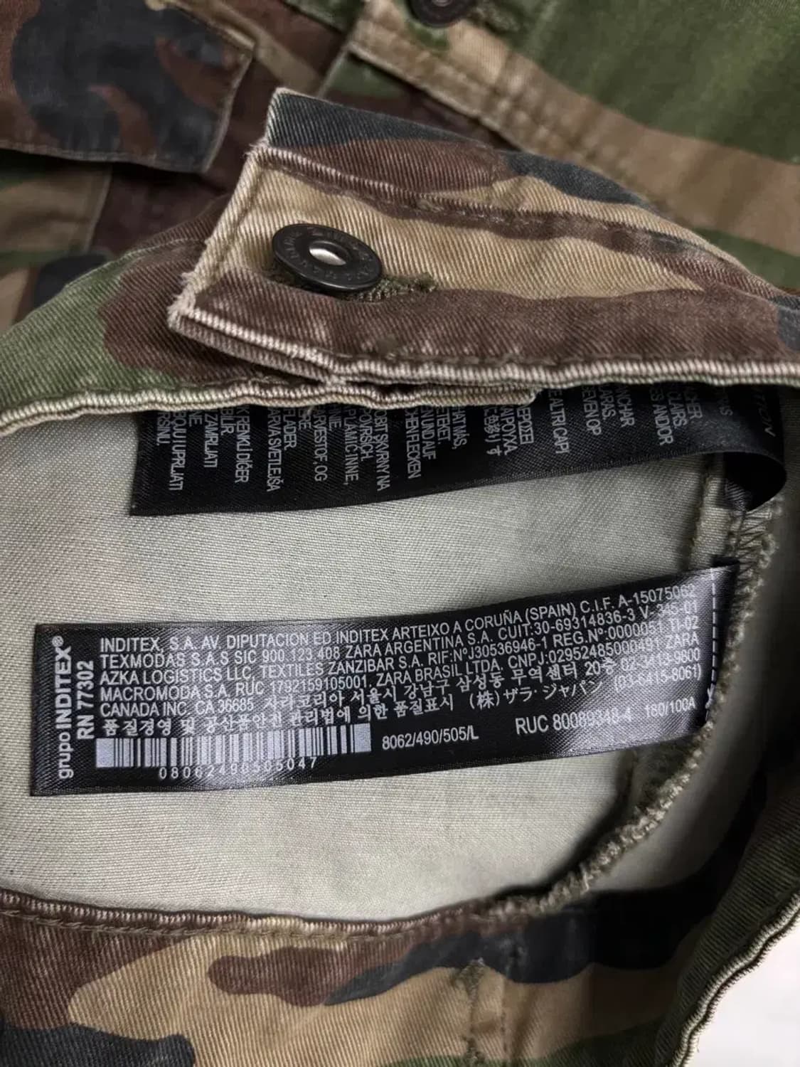 자라 밀리터리 야상자켓 L 상품이미지5