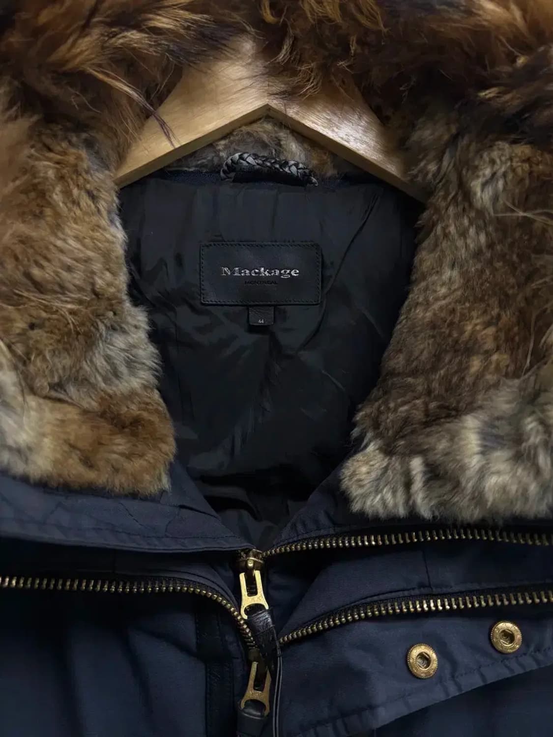 맥케이지 딕슨 봄버 브라운퍼 패딩 - 44사이즈 상품이미지6