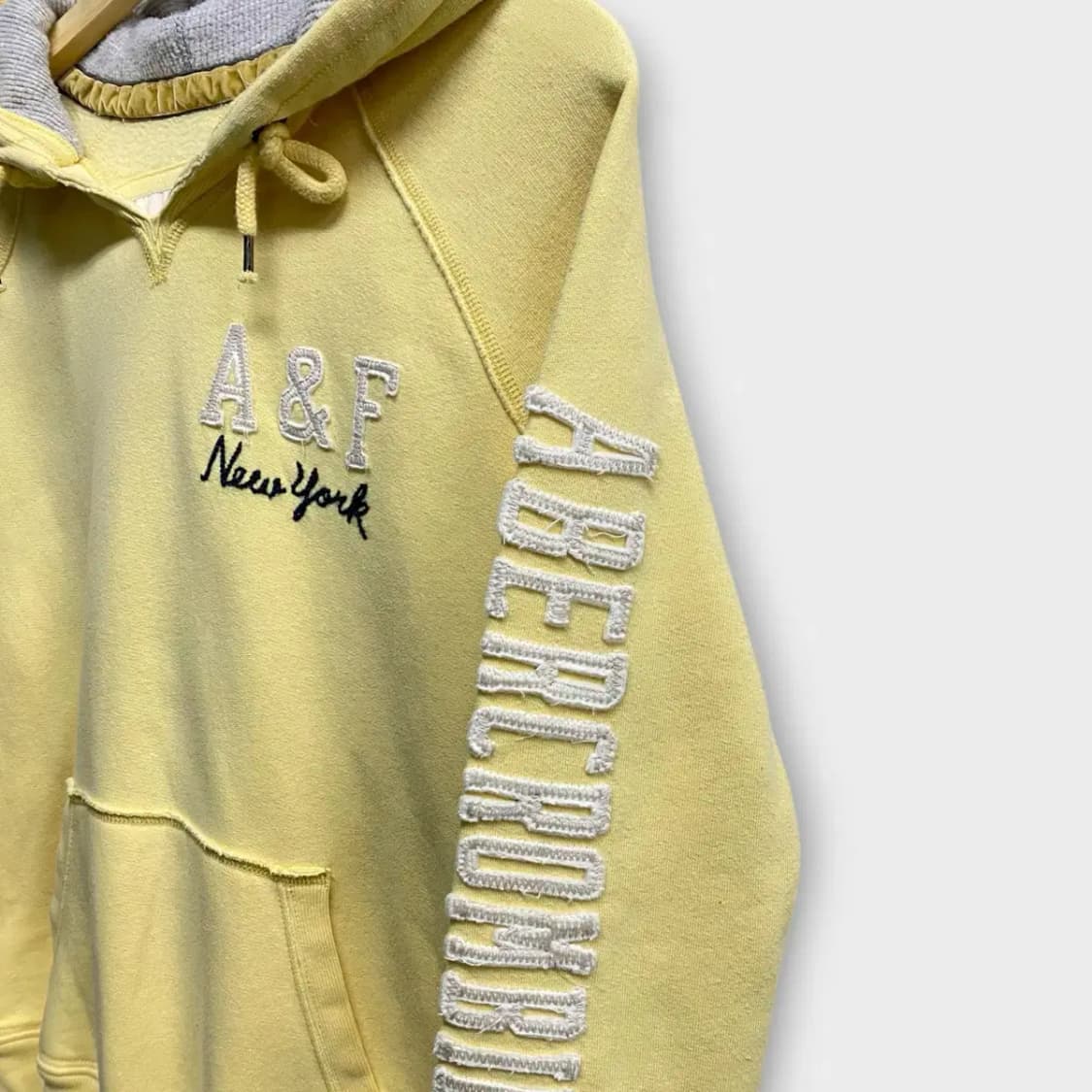 아베크롬비 레몬색 후드티 M 상품이미지3