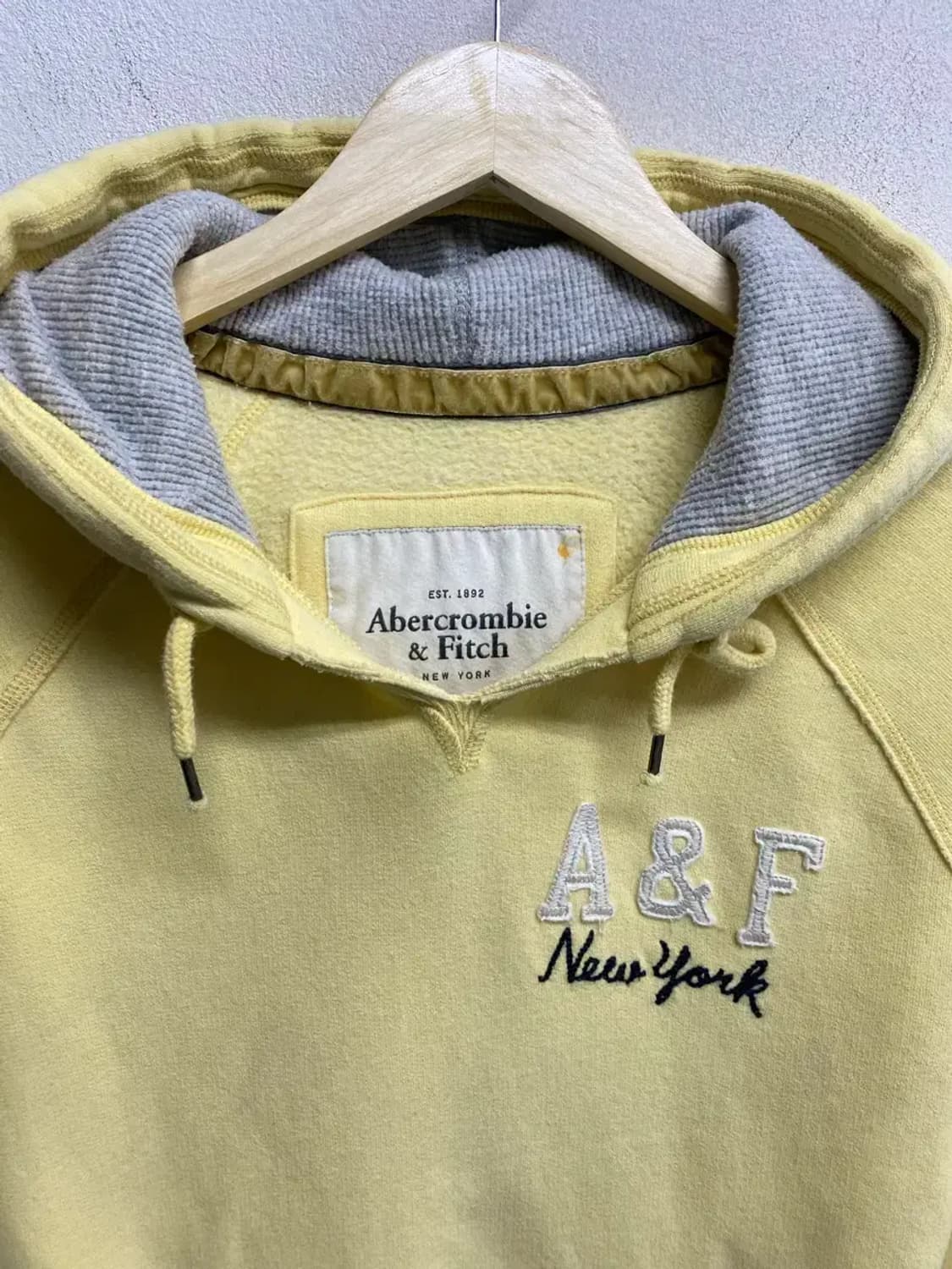 아베크롬비 레몬색 후드티 M 상품이미지5