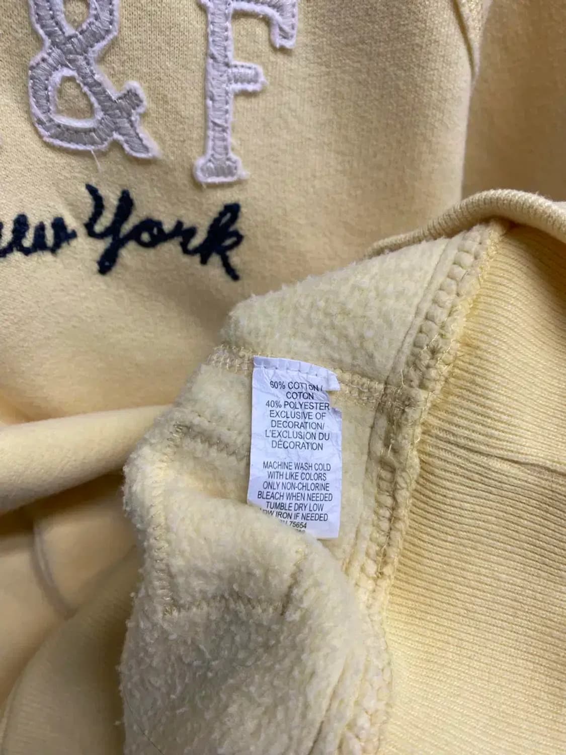 아베크롬비 레몬색 후드티 M 상품이미지6