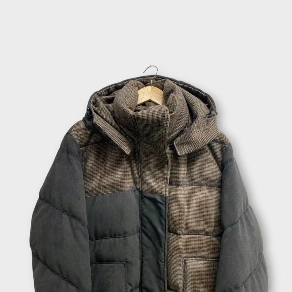 시스템 SYSTEM 체크 구스 패딩 M 상품이미지2