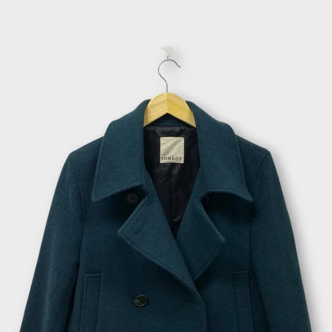 톰보이 자수 청록 코트 free 상품이미지3