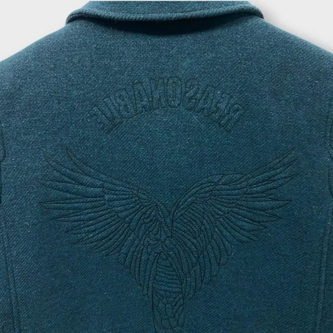 톰보이 자수 청록 코트 free 상품이미지5