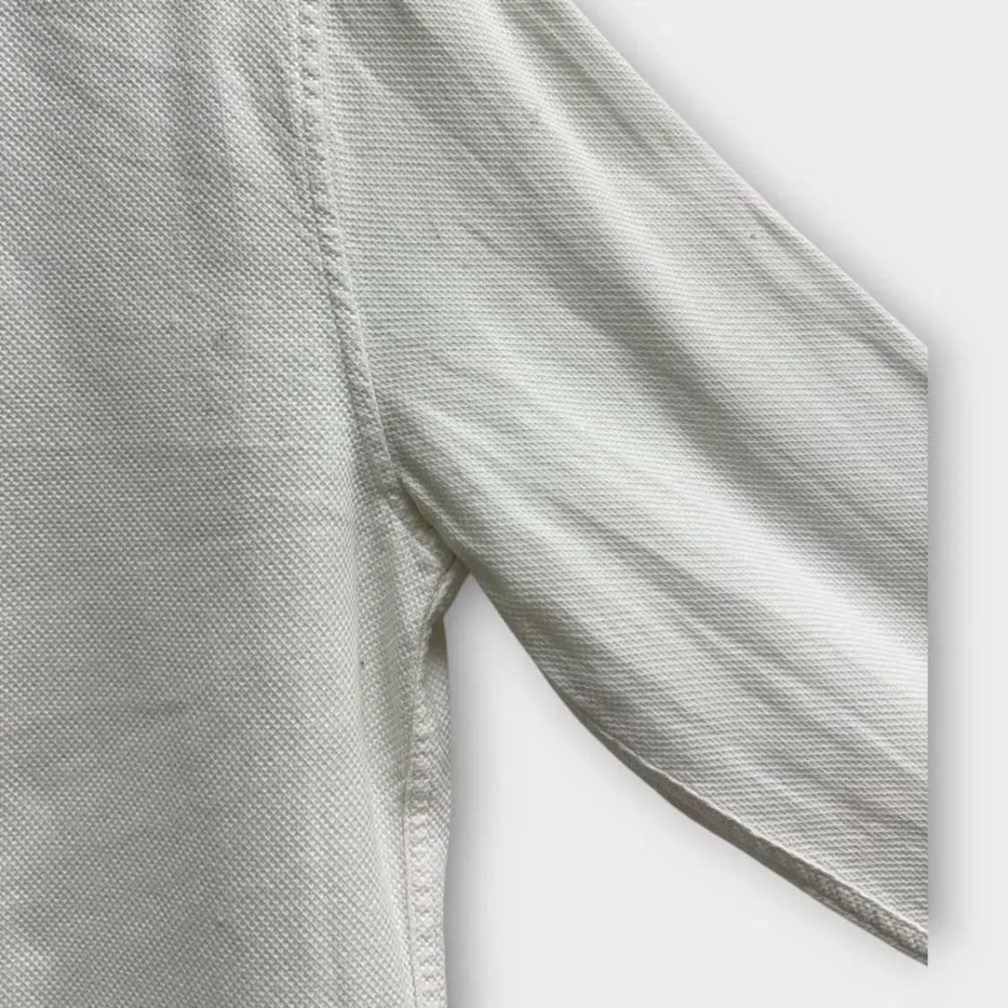 프레드페리 화이트 코튼 폴로 셔츠 L 상품이미지6