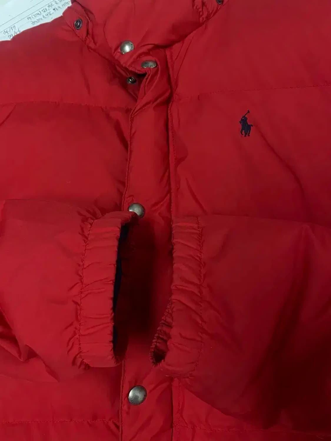 폴로 랄프로렌 레드 덕다운 푸퍼 패딩 M 상품이미지7