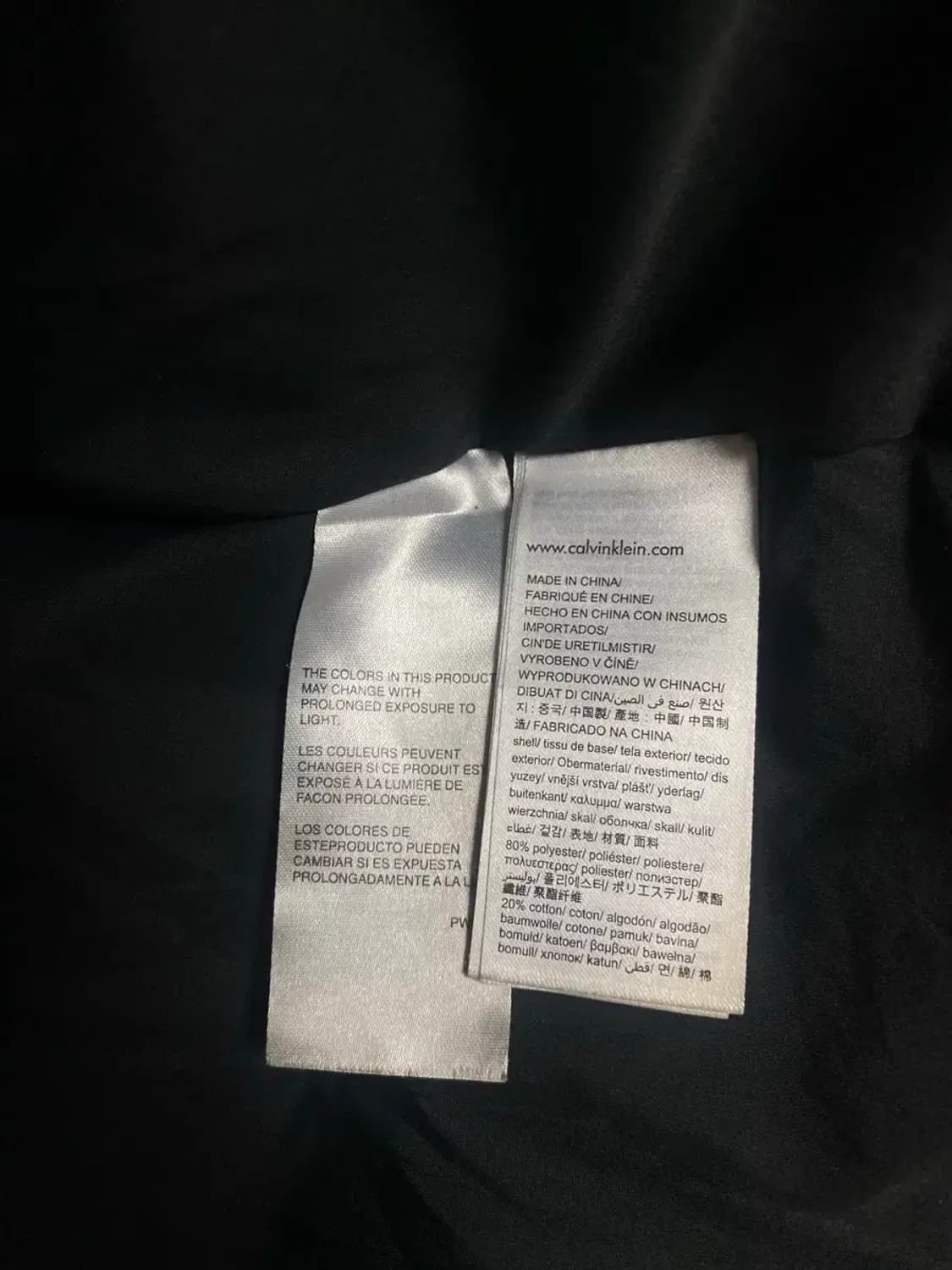 CK 캘빈클라인 카키색 덕다운 패딩 M 상품이미지7