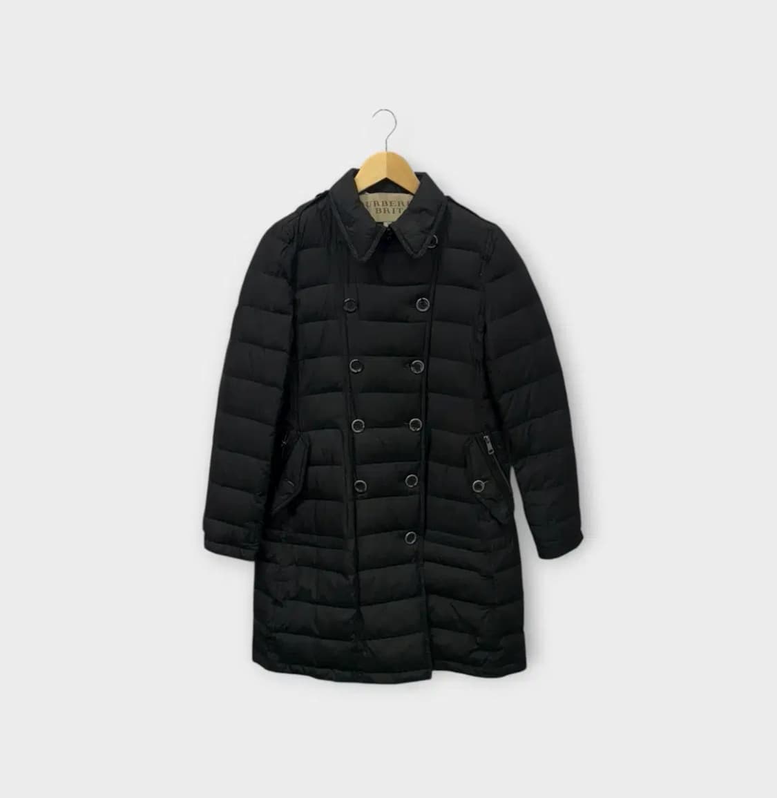 버버리 여성 블랙 패딩 코트 - S 상품이미지1