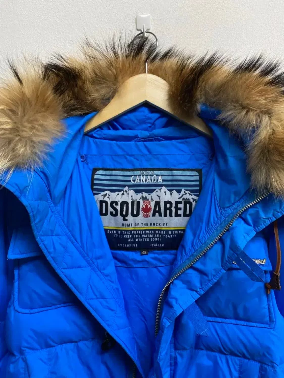 디스퀘어드 DSQUARED 블루 패딩 48 상품이미지5