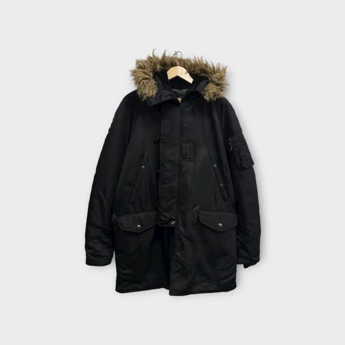 아비렉스AVIREX 블랙 야상 패딩 L 상품이미지1