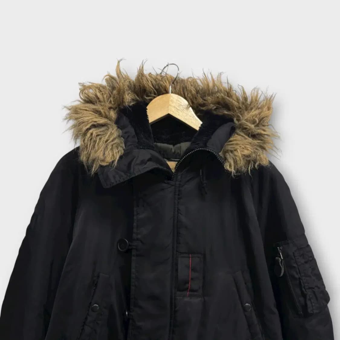 아비렉스AVIREX 블랙 야상 패딩 L 상품이미지2