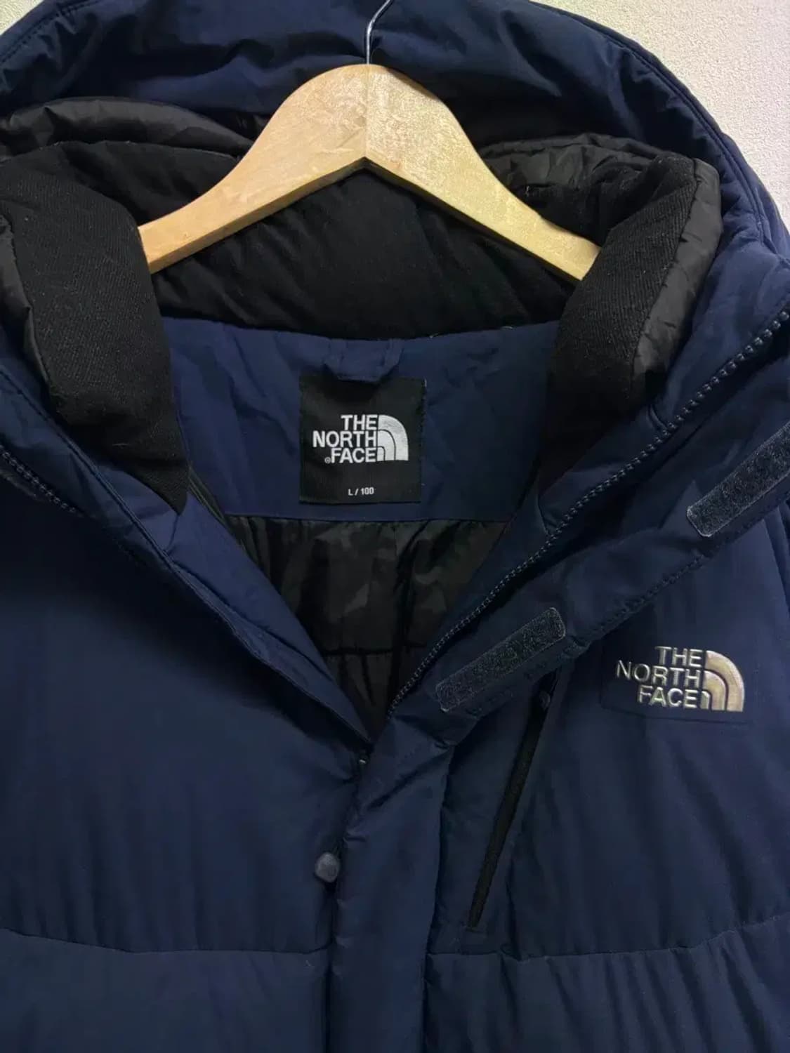 노스페이스 네이비 구스 롱패딩 L 상품이미지5