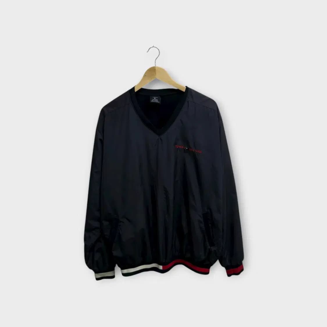 타미힐피거 브이넥 방풍 웜업 티셔츠 XL 상품이미지2