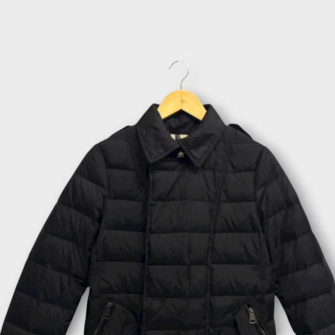 버버리 블랙 여성 패딩코트 M 상품이미지3