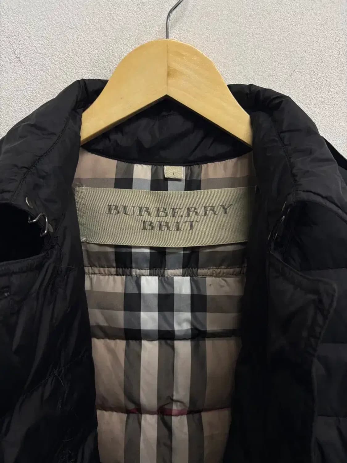 버버리 블랙 여성 패딩코트 M 상품이미지5