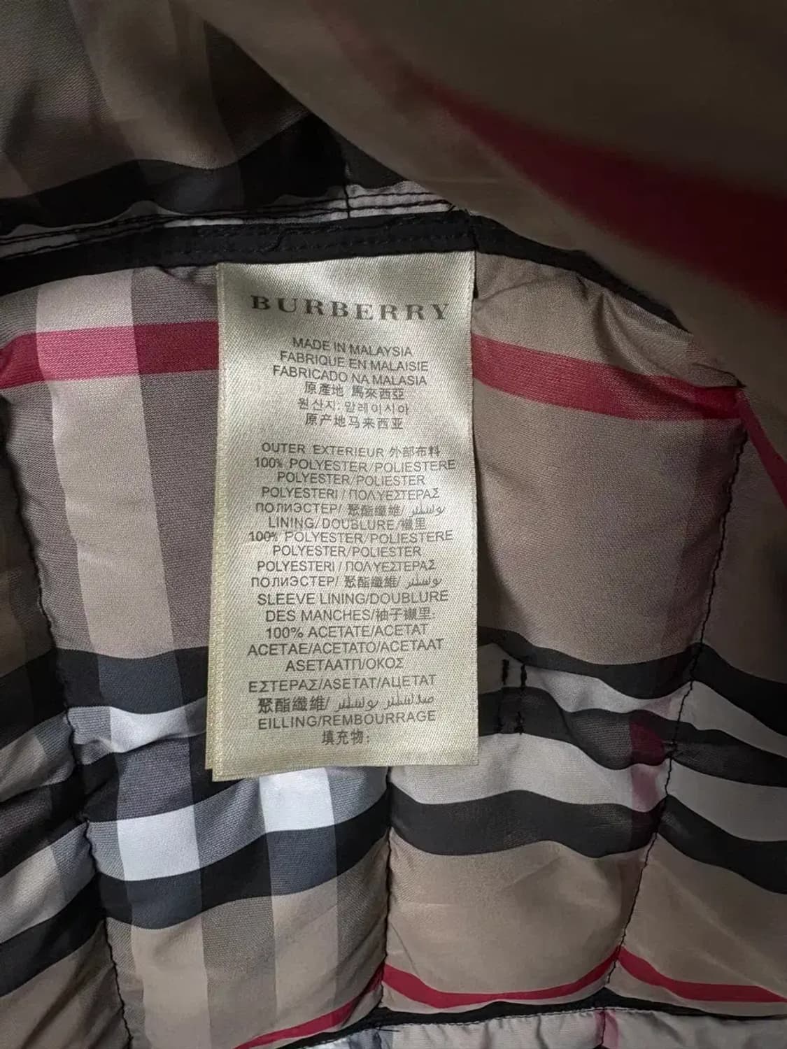 버버리 블랙 여성 패딩코트 M 상품이미지6