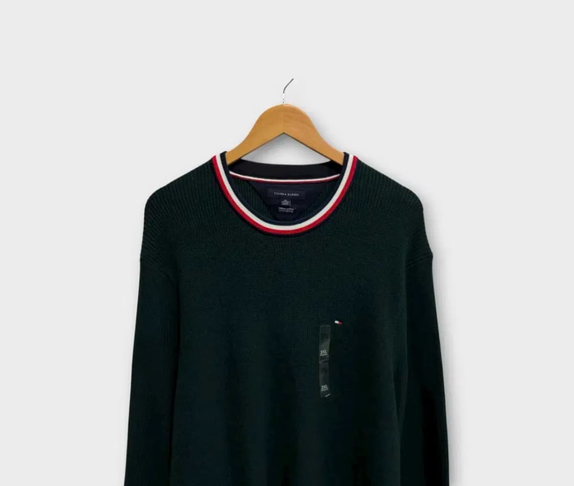 [새제품] 타미힐피거 넥포인트 니트 스웨터 3XL 상품이미지2