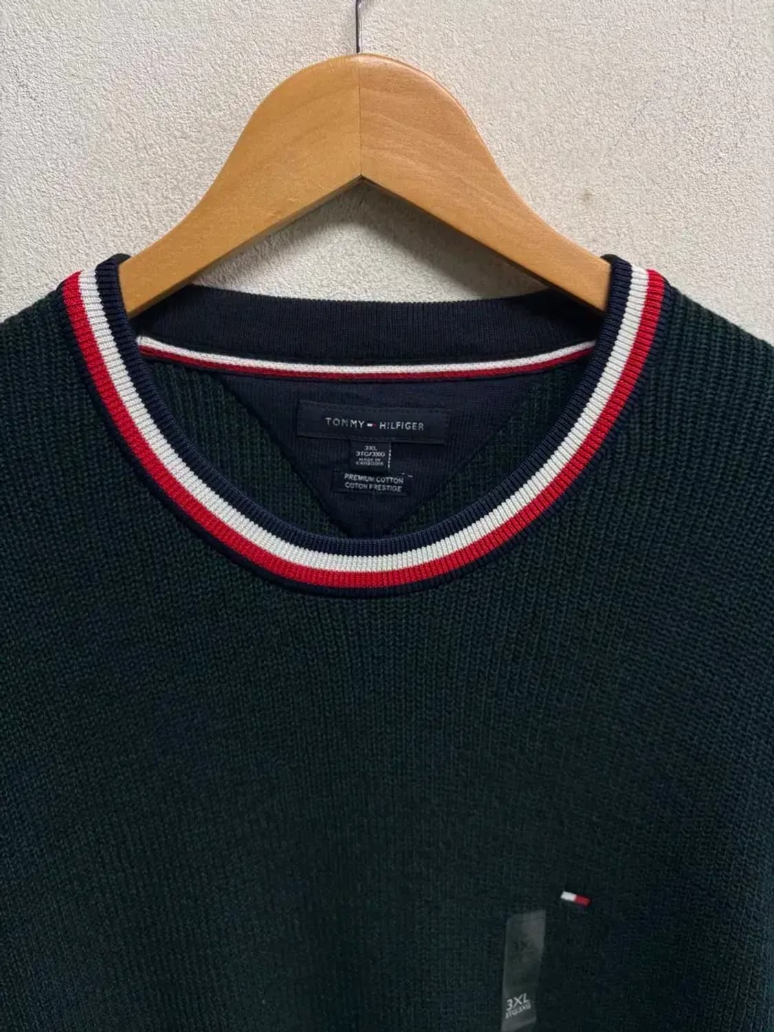 [새제품] 타미힐피거 넥포인트 니트 스웨터 3XL 상품이미지4