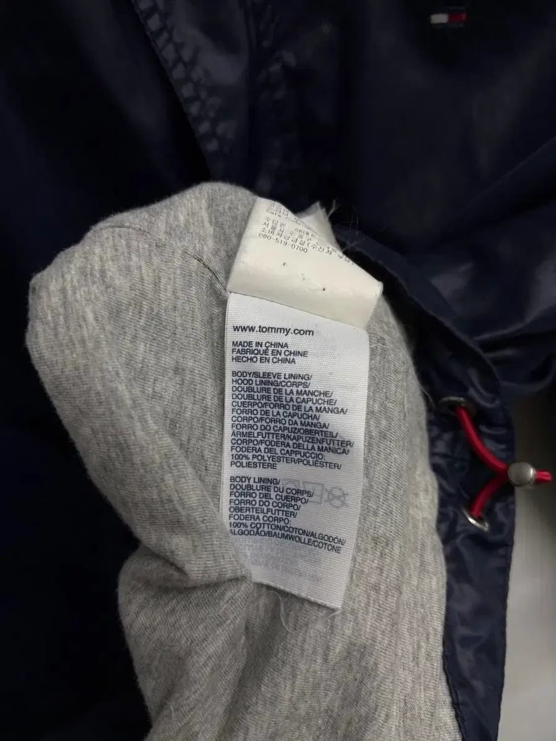 타미힐피거 네이비 바람막이 S 상품이미지5