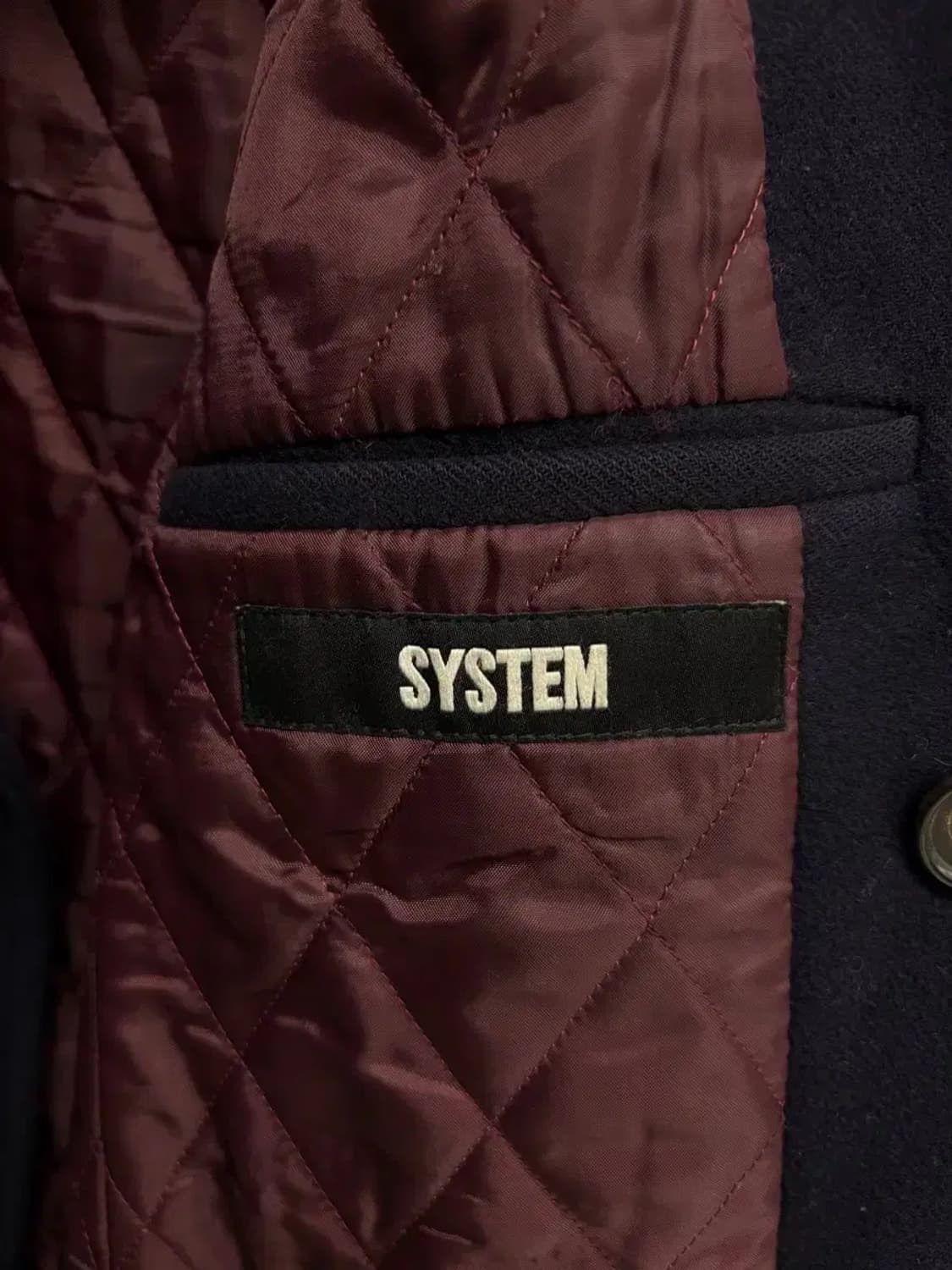 한섬 시스템옴므 금장 더블 코트 L 상품이미지4