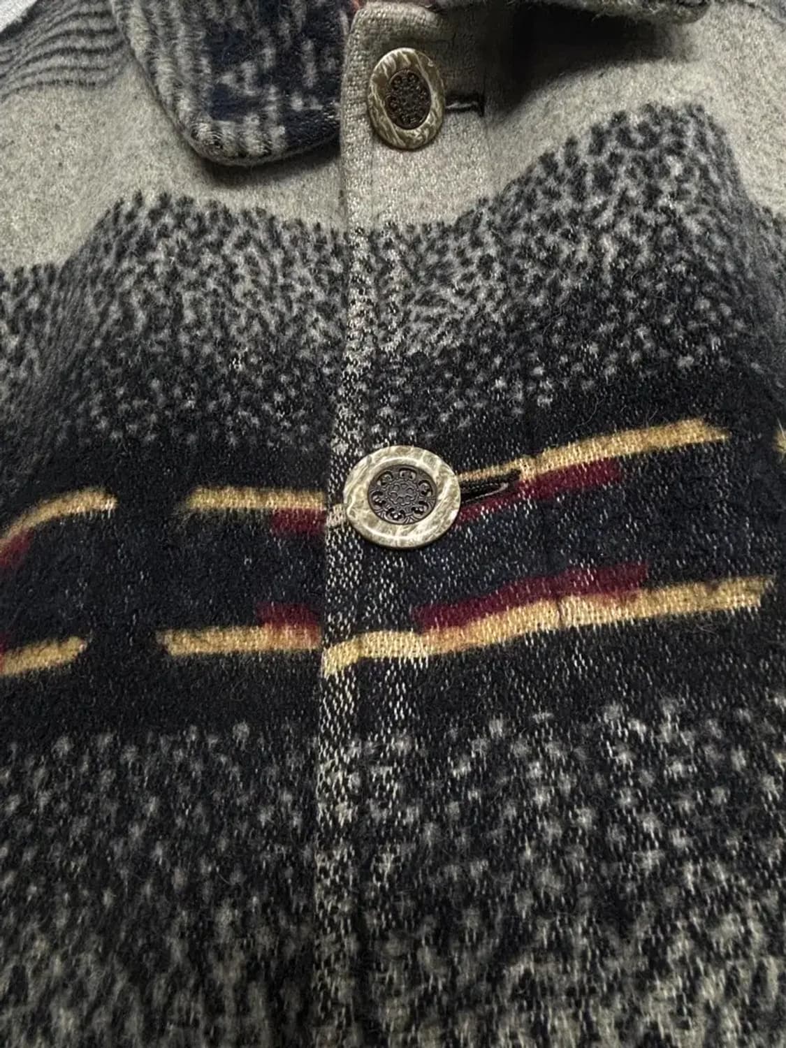 피에르 발망 빈티지 보헤미안 블랭킷 코트 XL 상품이미지2