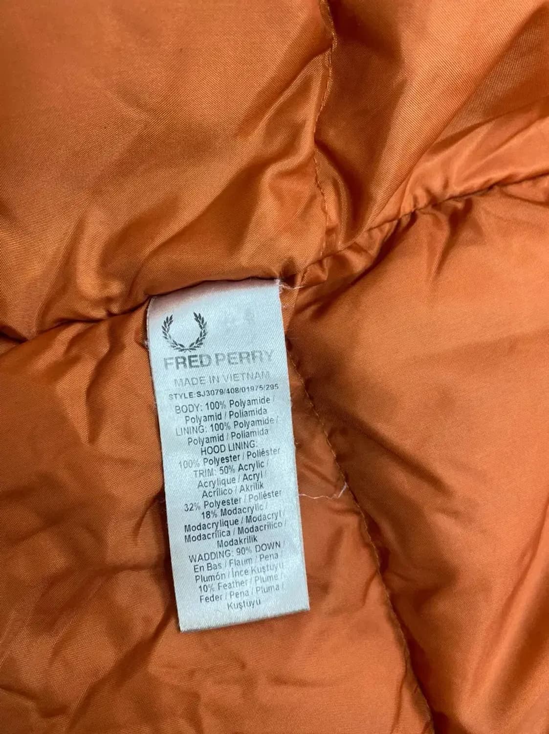 프레드페리 야상패딩 S 상품이미지7