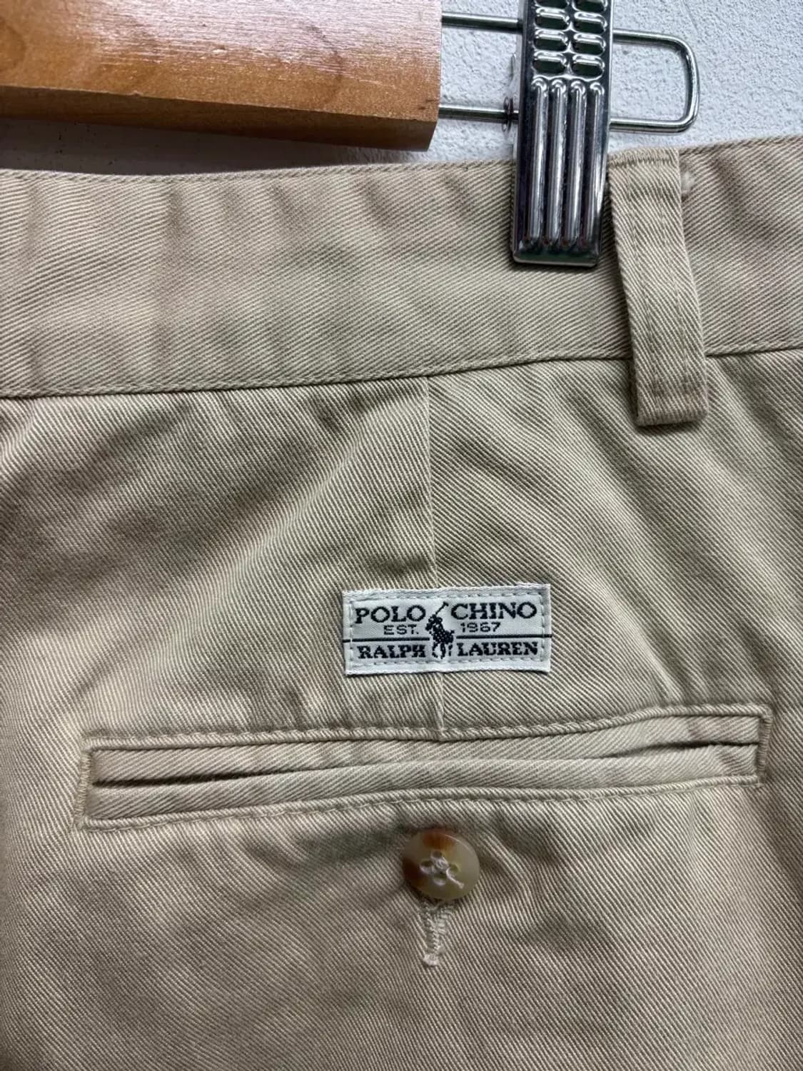 폴로 랄프로렌 베이지 코튼 치노팬츠-30인치 상품이미지4