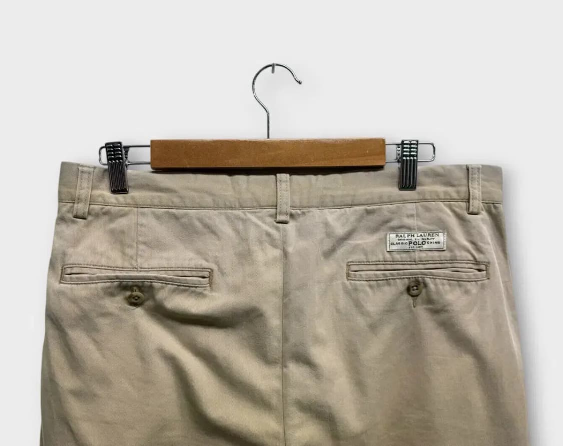 폴로 랄프로렌 베이지 코튼 치노 팬츠-34인치 상품이미지4