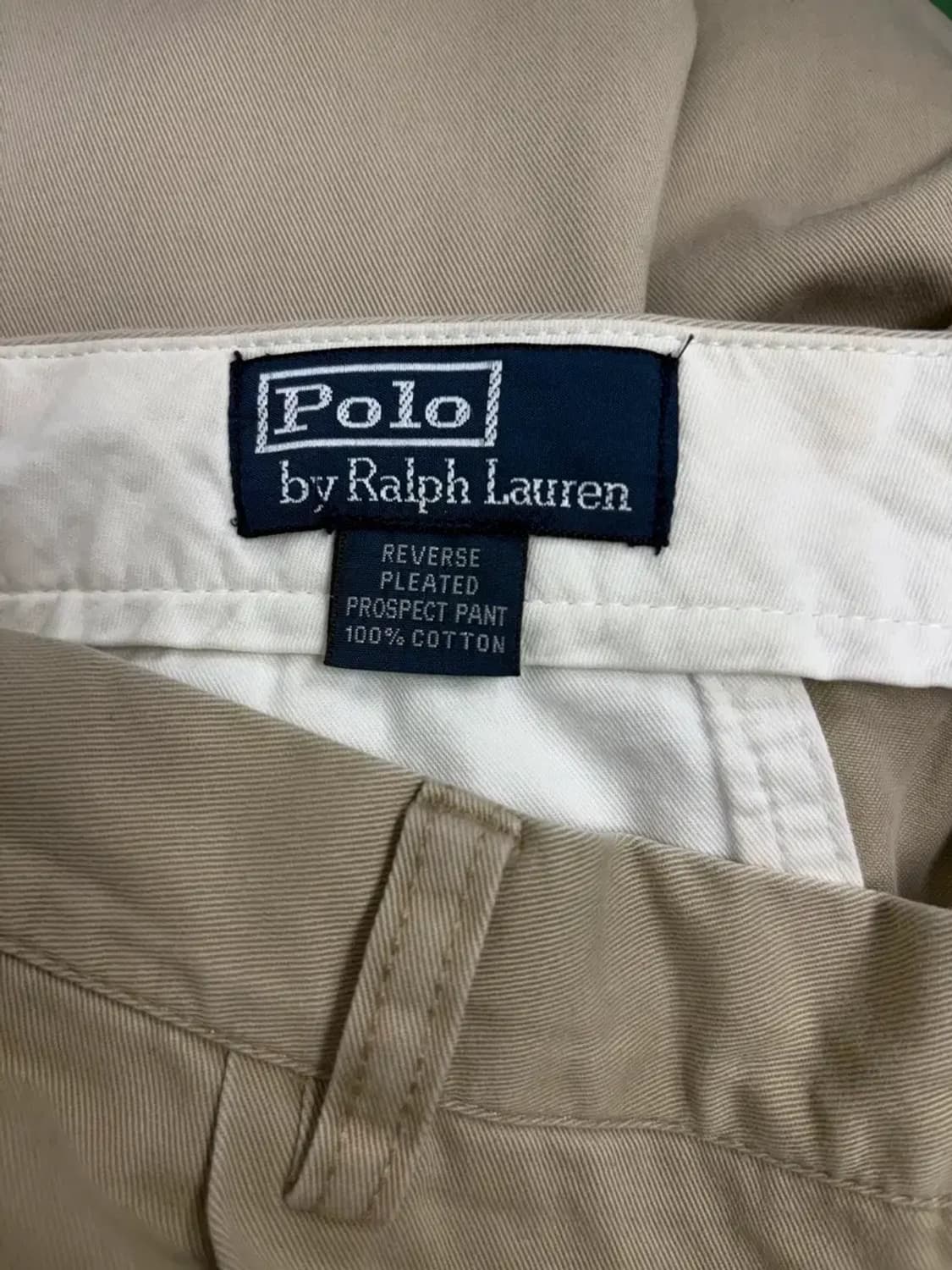 폴로 랄프로렌 베이지 코튼 치노 팬츠-34인치 상품이미지5