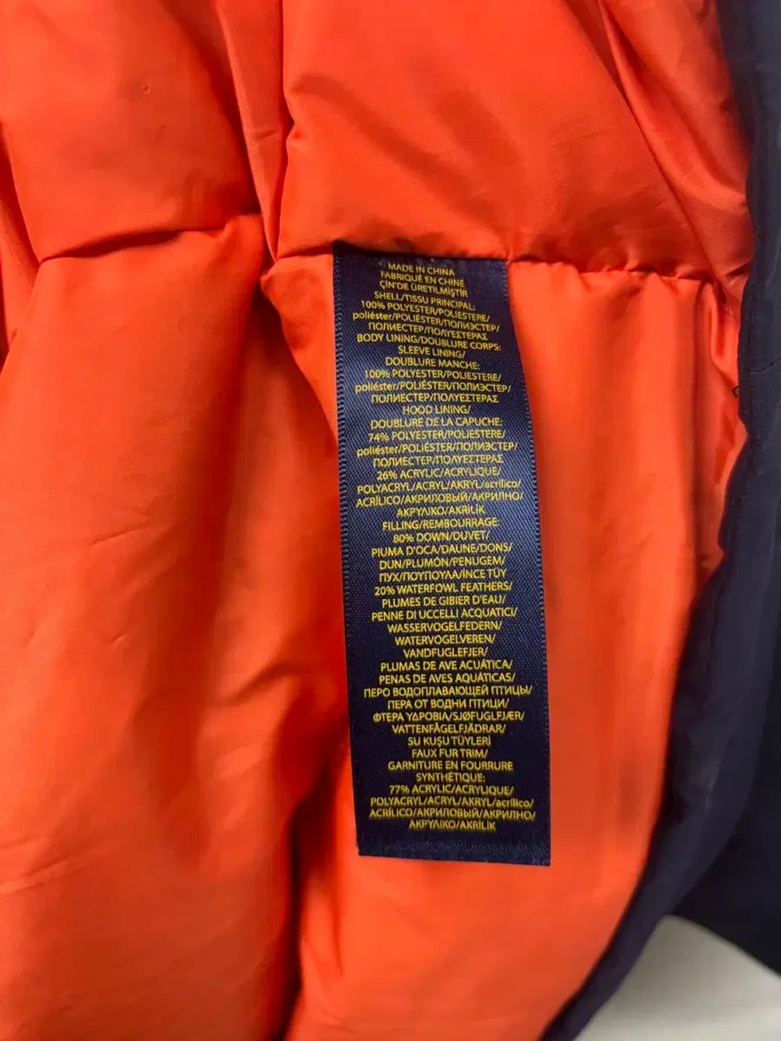 폴로랄프로렌 다운 파카 패딩 M 상품이미지8