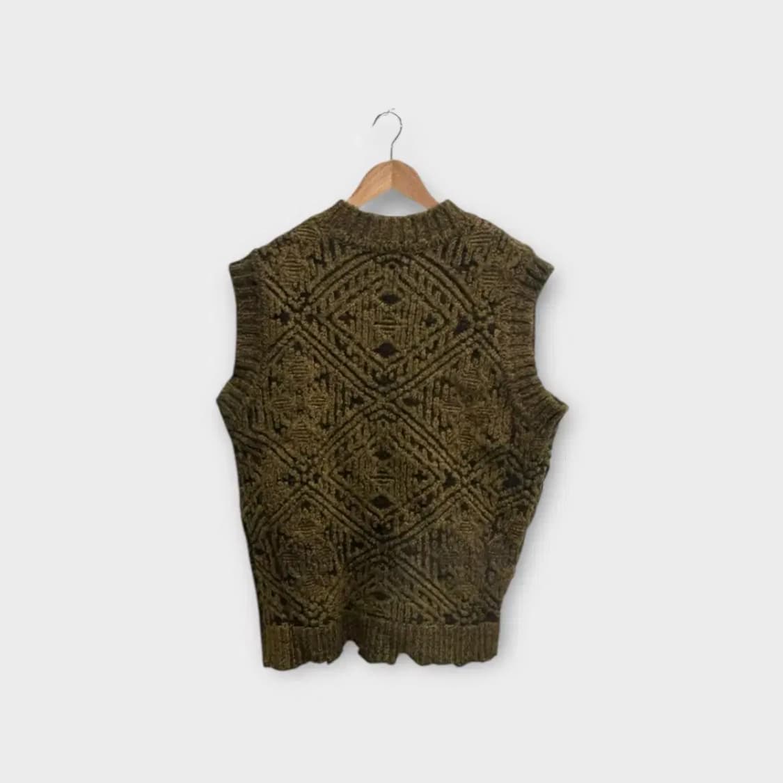 앤더슨벨 히피 카멜 알파카 헤비 베스트 L 상품이미지4