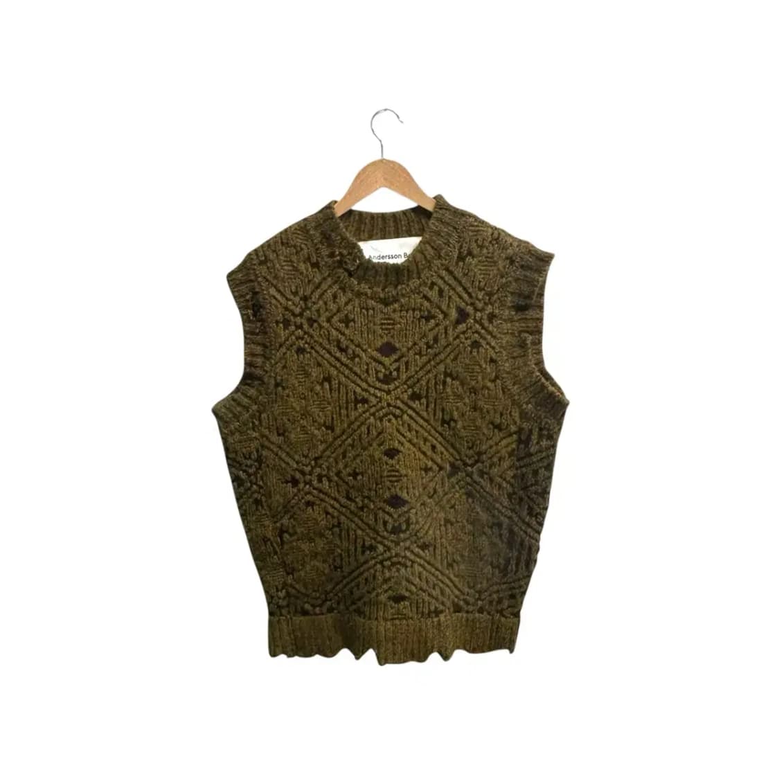 앤더슨벨 히피 카멜 알파카 헤비 베스트 L 상품이미지8