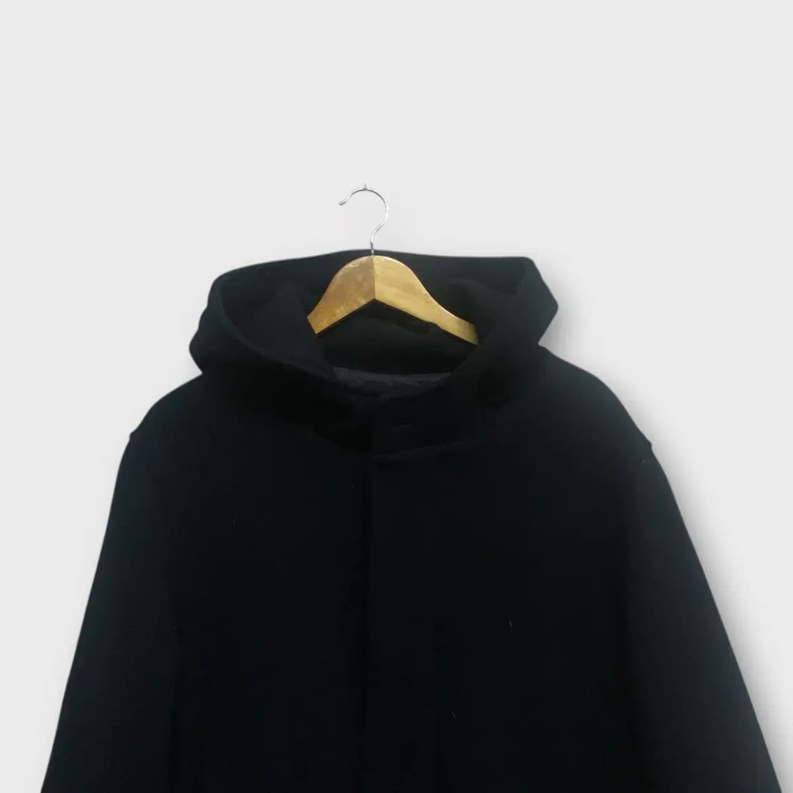 에스피오나지 블랙 후드 울코트 XL 상품이미지2