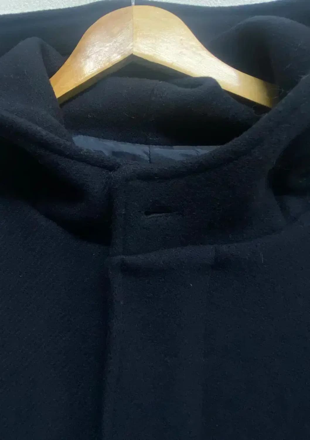 에스피오나지 블랙 후드 울코트 XL 상품이미지8