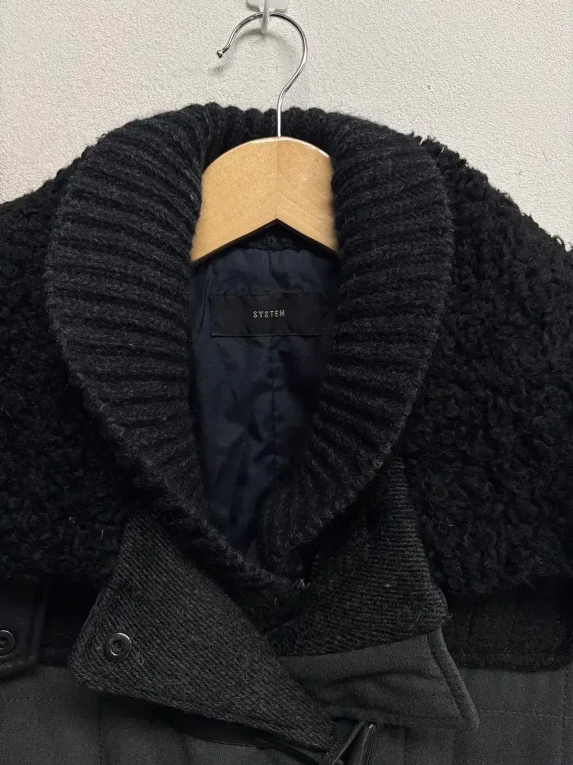 시스템 SYSTEM 양털 패딩 코트 M-L 상품이미지4