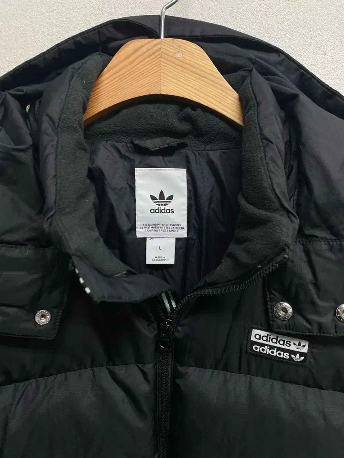 아디다스 블랙 다운 패딩 L 상품이미지4