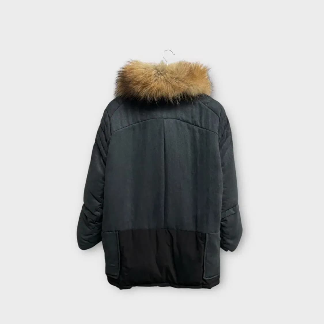 시스템 SYSTEM 너구리털 패딩 M-L 상품이미지3